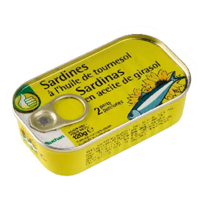 Sardine a l'huile de tournesol- 120g